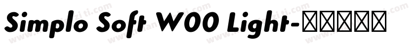 Simplo Soft W00 Light字体转换